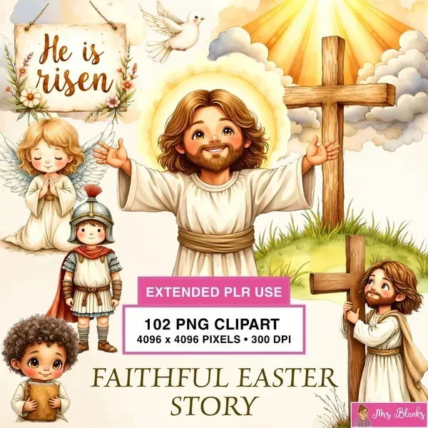 Christian Easter Clipart PNG - Extended License