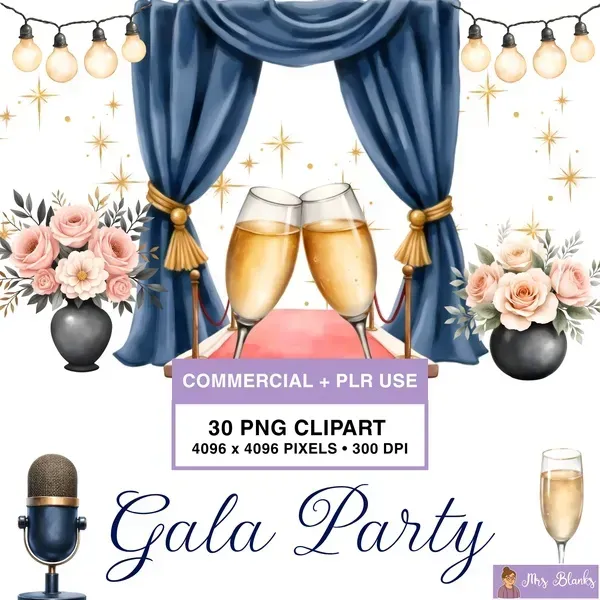 Event Celebration Clipart PNG - Commercial + PLR Use License