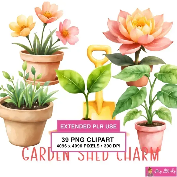 Garden Plant Clipart PNG - Extended License
