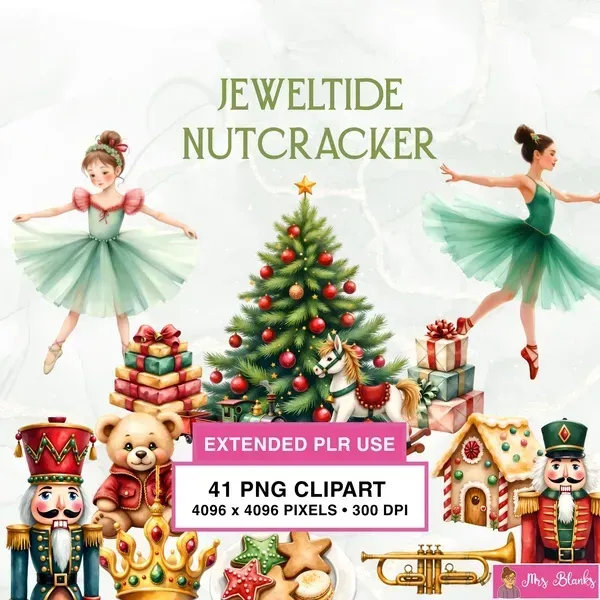 Nutcracker Christmas Clipart PNG - Extended License