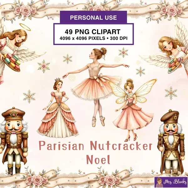 Christmas Ballet Nutcracker Clipart PNG - Personal Use License