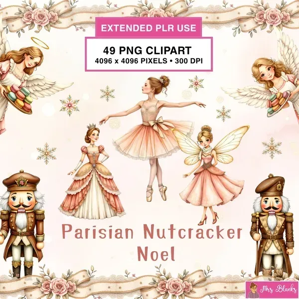 Christmas Ballet Nutcracker Clipart PNG - Extended License