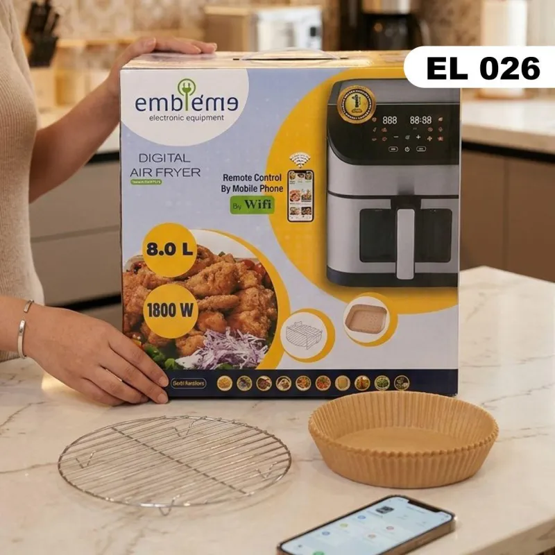 (EL 026) - قلاية هوائية إمبليوم مع واي فاي