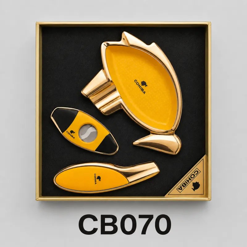 (CB070) - سيت إكسسوارات سيكار ثلاثي (Cohiba)