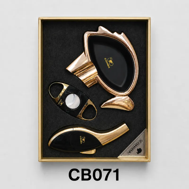 (CB071) - سيت إكسسوارات سيكار ثلاثي (Cohiba)