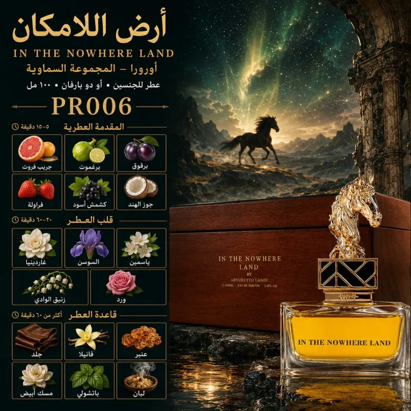 (PR006) - عطر أرض اللامكان (IN THE NOWHERE LAND) أورورا