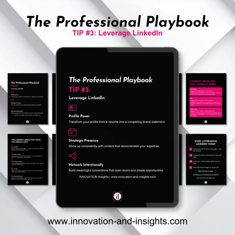 The Professional Playbook | Tip #3: Leverage LinkedIn