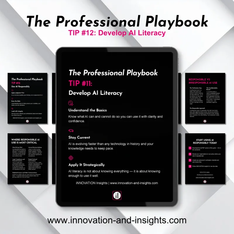 The Professional Playbook | Tip #12: Use AI Responsibly