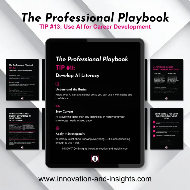 The Professional Playbook | Tip #13: Use AI for Career Development