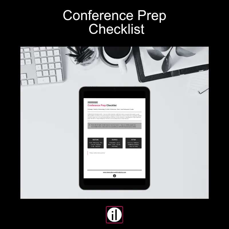 Conference Prep Checklist