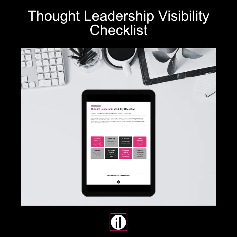 Thought Leadership Visibility Checklist