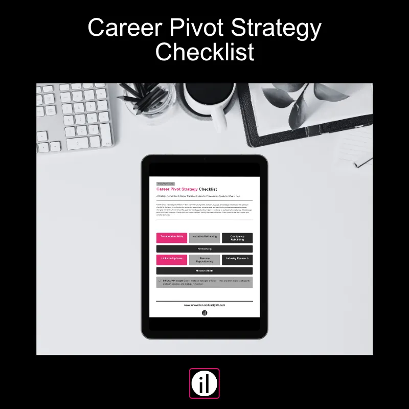 Career Pivot Strategy Checklist