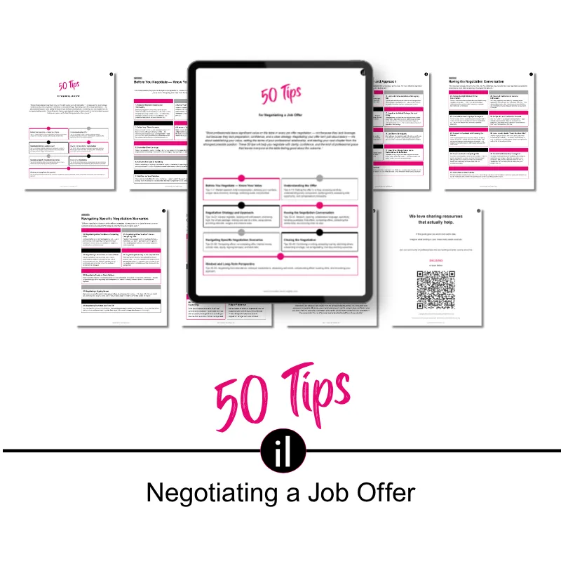 50 Tips for Negotiating a Job Offer