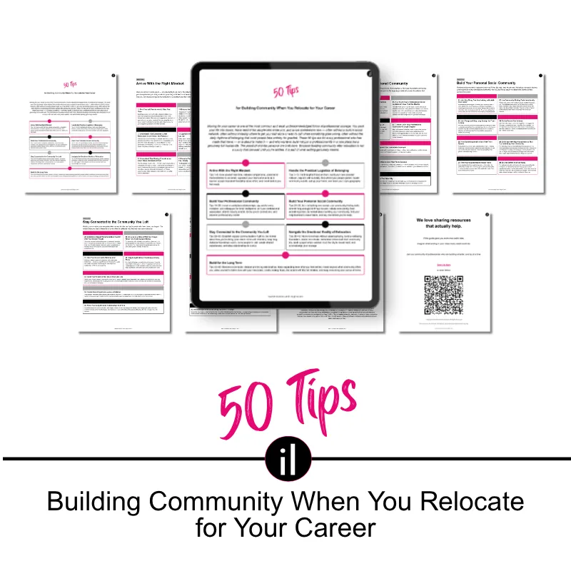 50 Tips for Building Community When You Relocate for Your Career