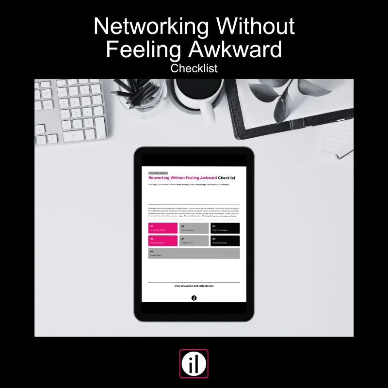 Networking Without Feeling Awkward Checklist