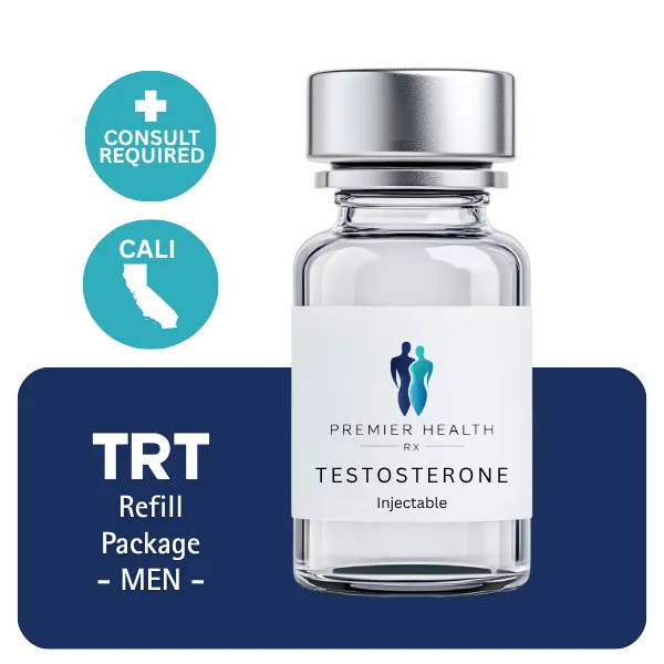 TRT CALI  Men's Refill Package 60 days (Cypionate 200mg/mL 10mL + Anastrozole 24×1mg)