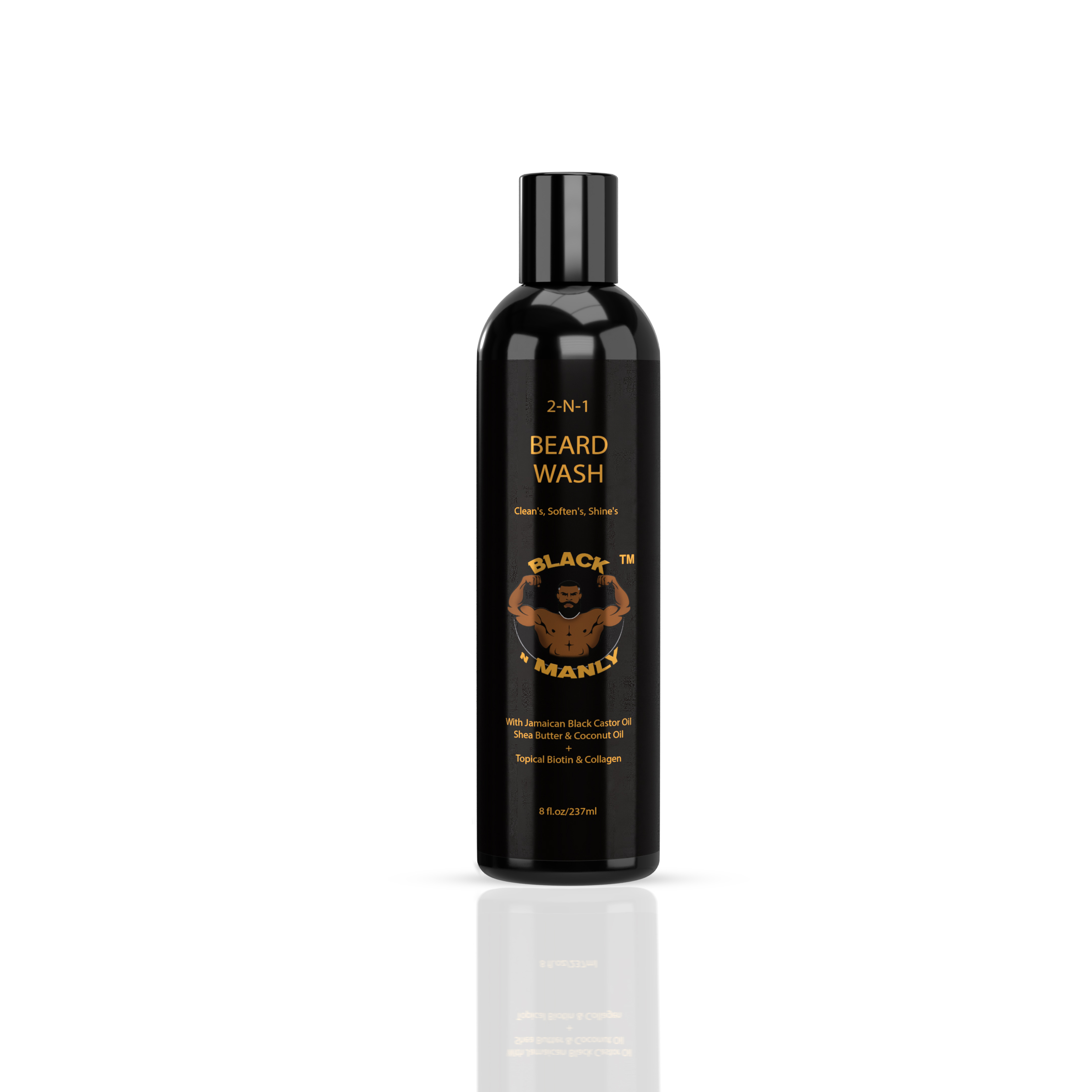 Black N Manly 2-in-1 Beard Wash - Shampoo & Conditioner