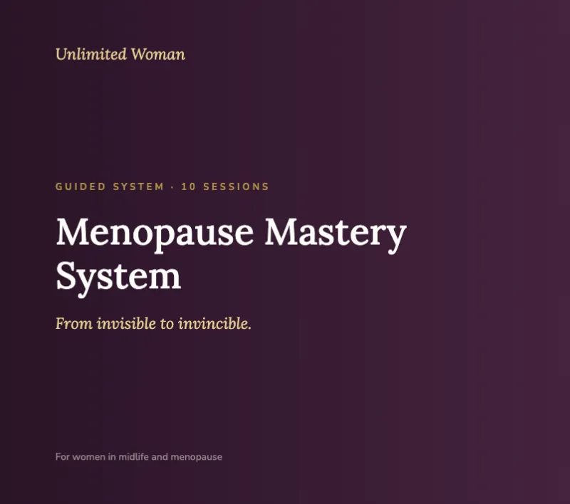 Menopause Mastery - VIP Transformational Package