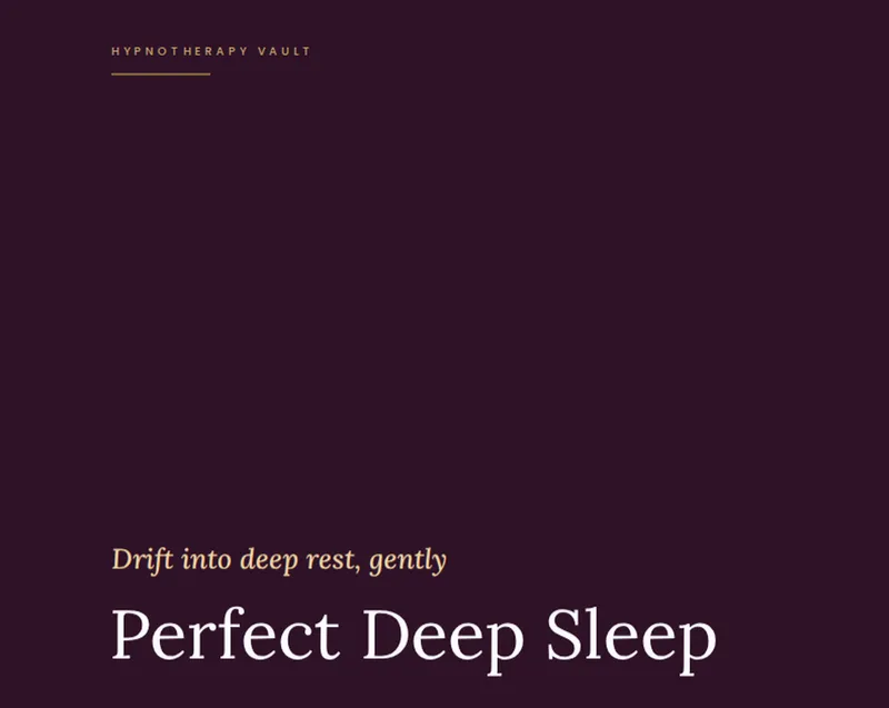 Vault Audio - Perfect Deep Sleep