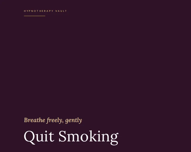 Vault Audio - Quit Smoking