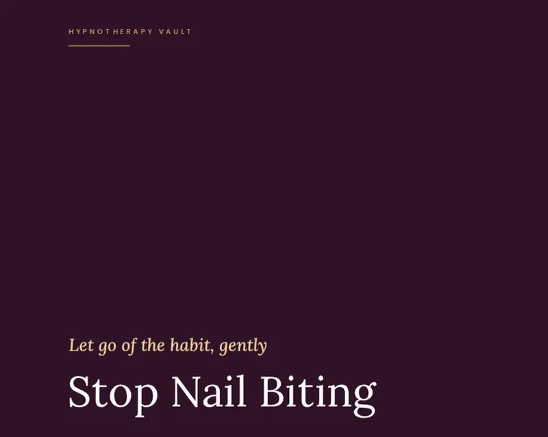 Vault Audio - Stop Nail Biting