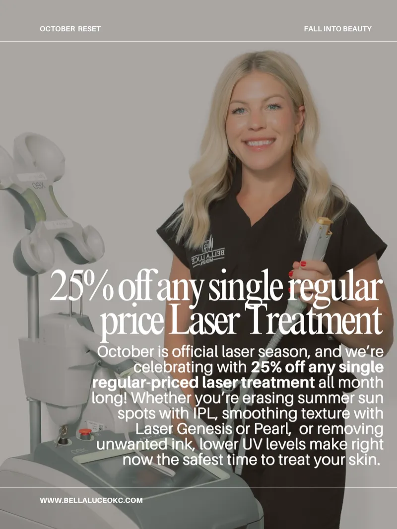 25% off Regular Price Laser Treatments - IPL Face 