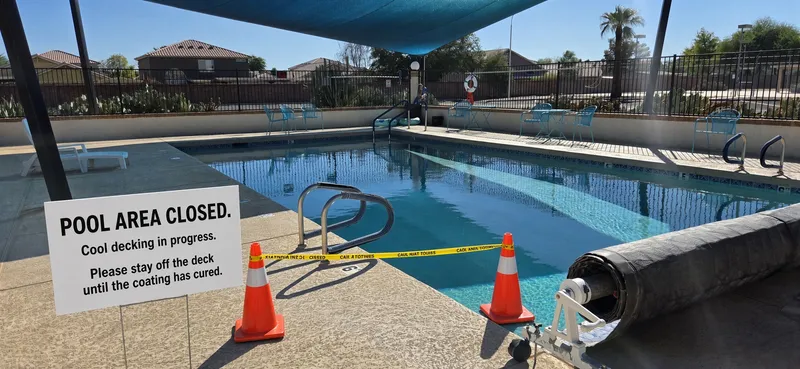 Pool resurfacing, October 19-23