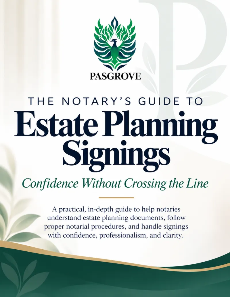 Estate Planning Notary Guide