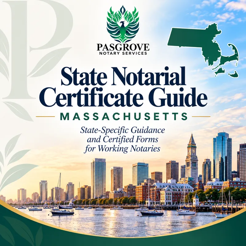 Massachusetts State Notarial Certificate Guide