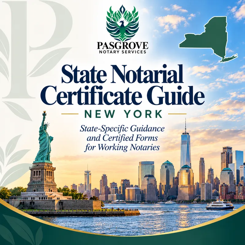 New York State Notarial Certificate Guide 