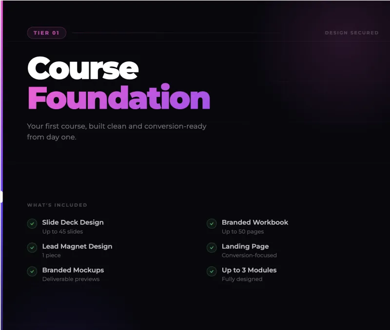 Course Foundation