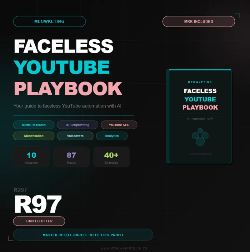 Faceless YouTube Playbook MRR
