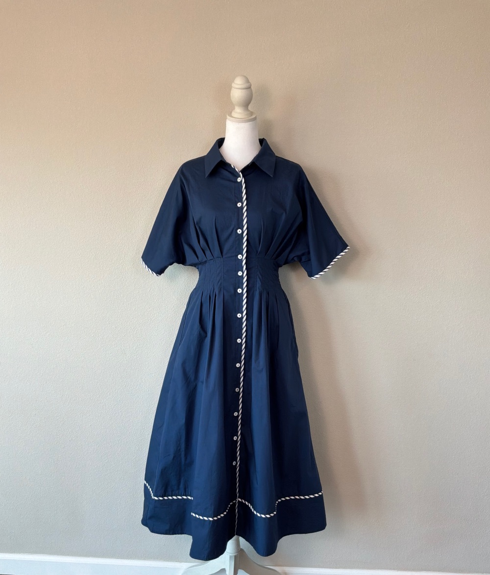 Mabel woven midi dress