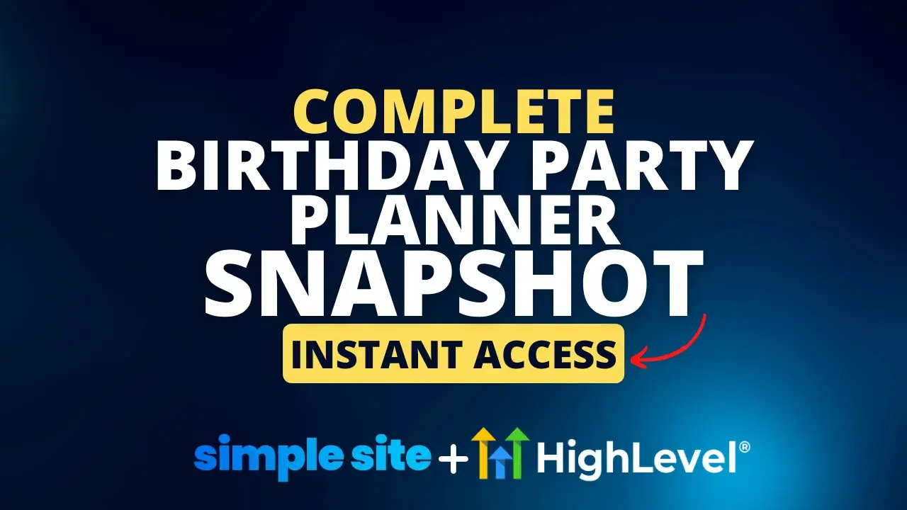 Birthday Party Planner Snapshot