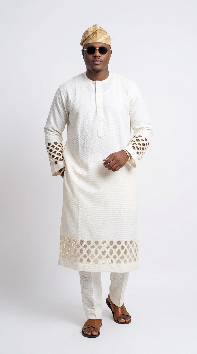 Men's Agbada Suit Set | Premium African Grand Outfit