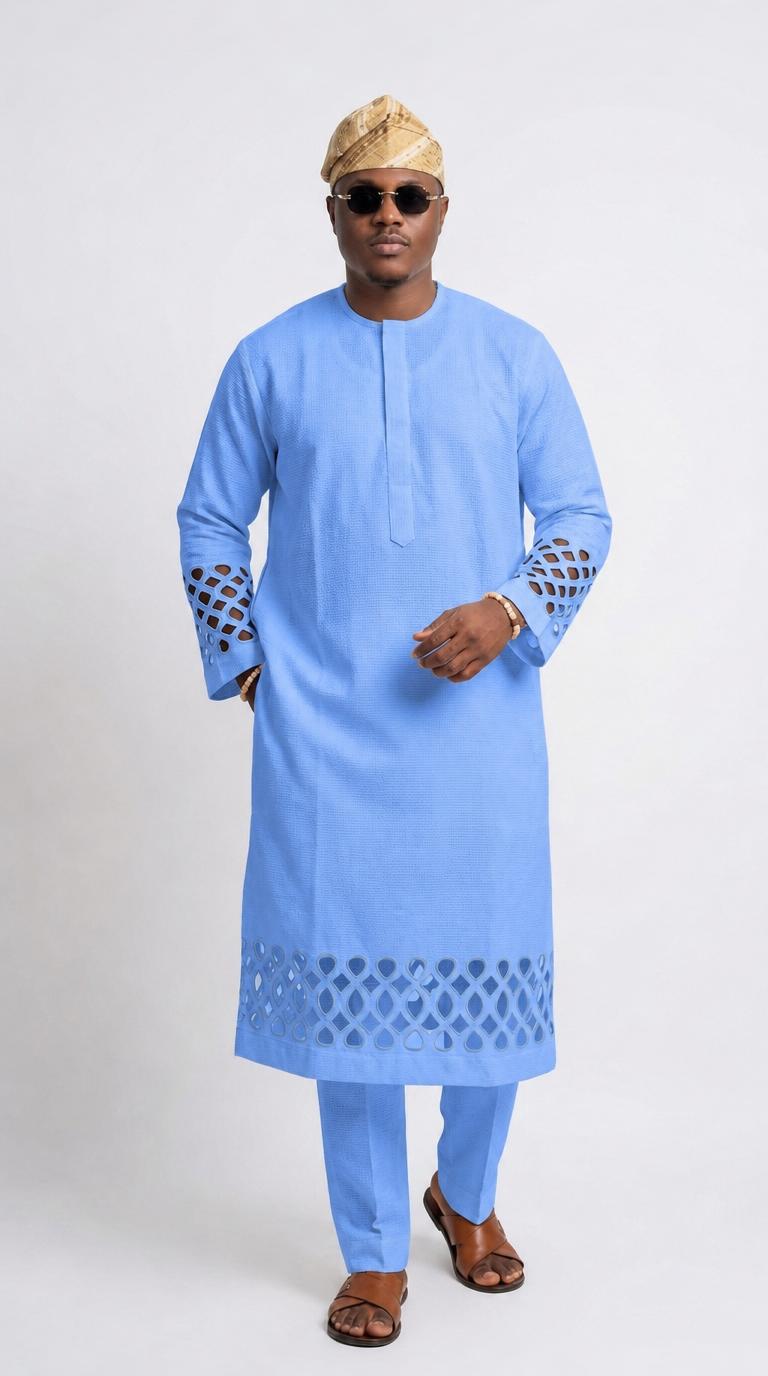 Men's Agbada Suit Set | Premium African Grand Outfit