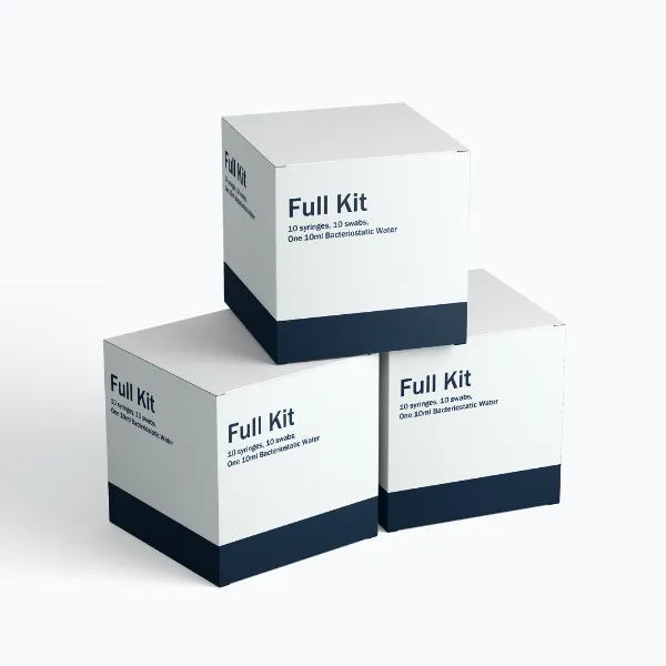 Full Kit (10 syringes, 10 swabs, One 10ml Bacteriostatic Water)