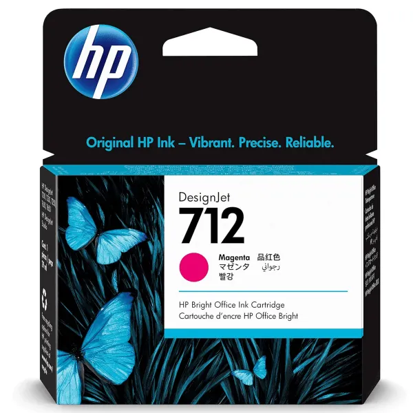 HP 712 Magenta 29ml Ink Cartridge - 3ED68A