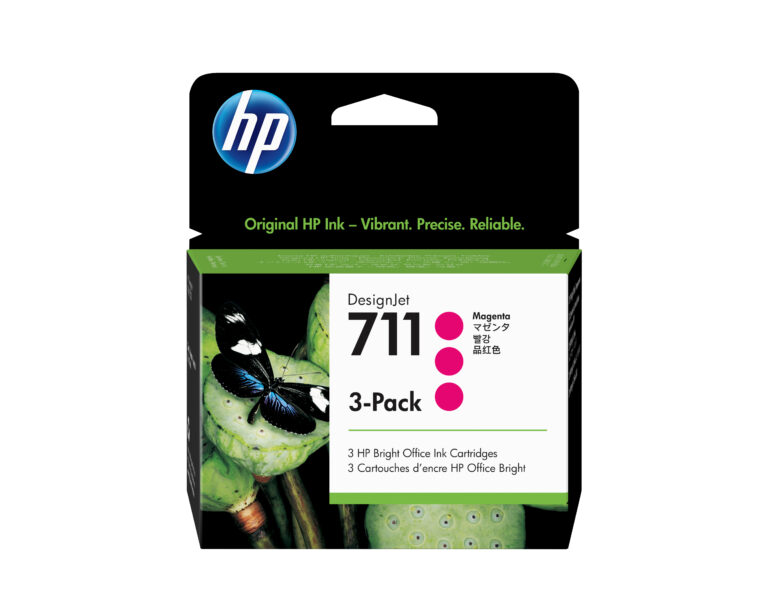HP 711 Magenta 3-Pack 29ml Ink Cartridge - CZ135A