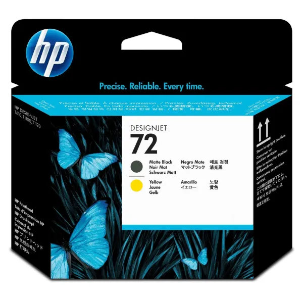 HP 72 Matte Black and Yellow Printhead - C9384A