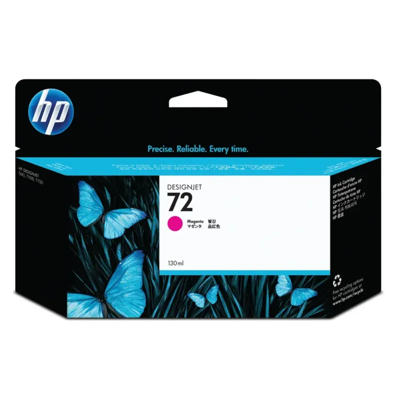 HP 72 Magenta 130ml Ink Cartridge - C9372A