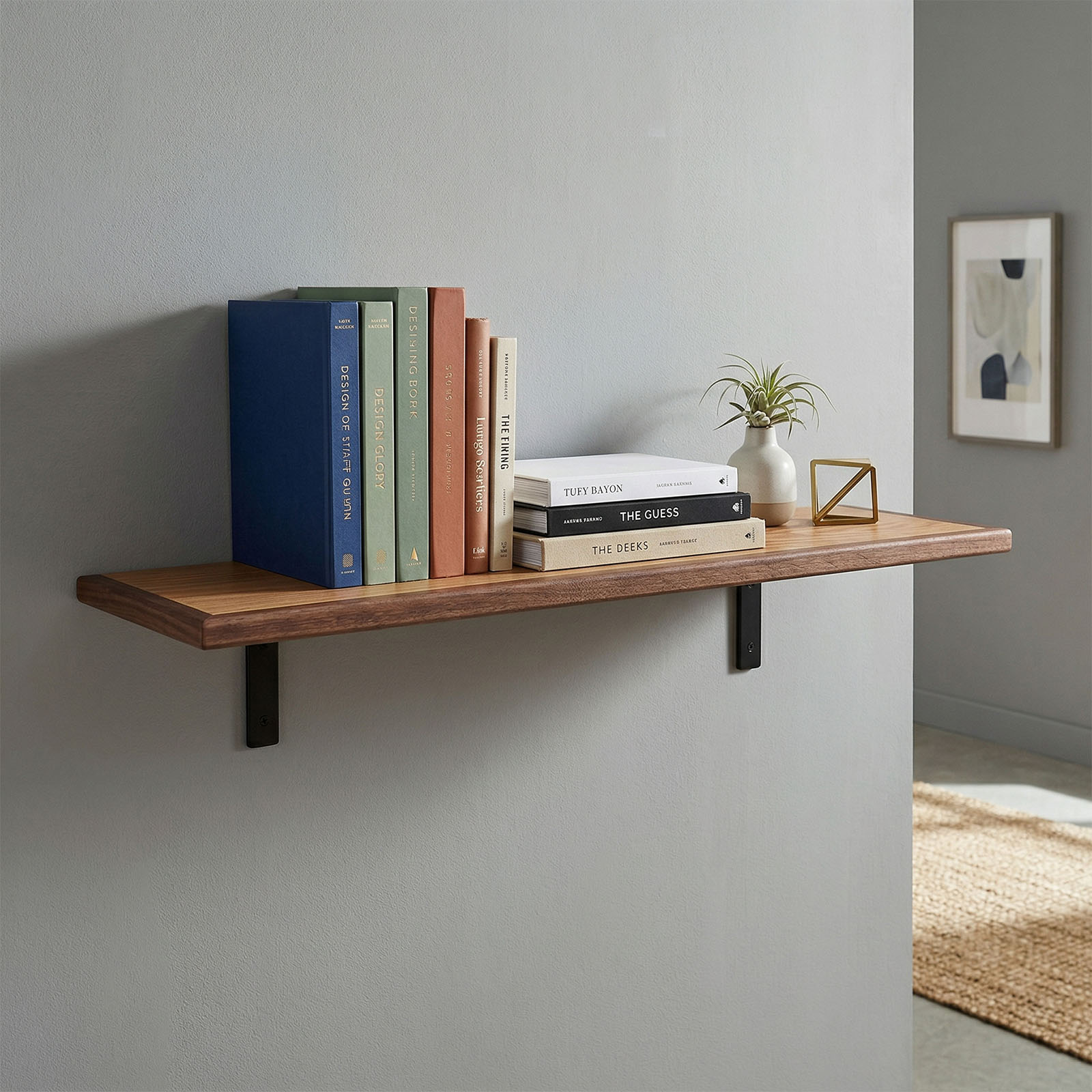 ForgeShelf - Minimal steel. Solid hardwood. Built to elevate any wall.