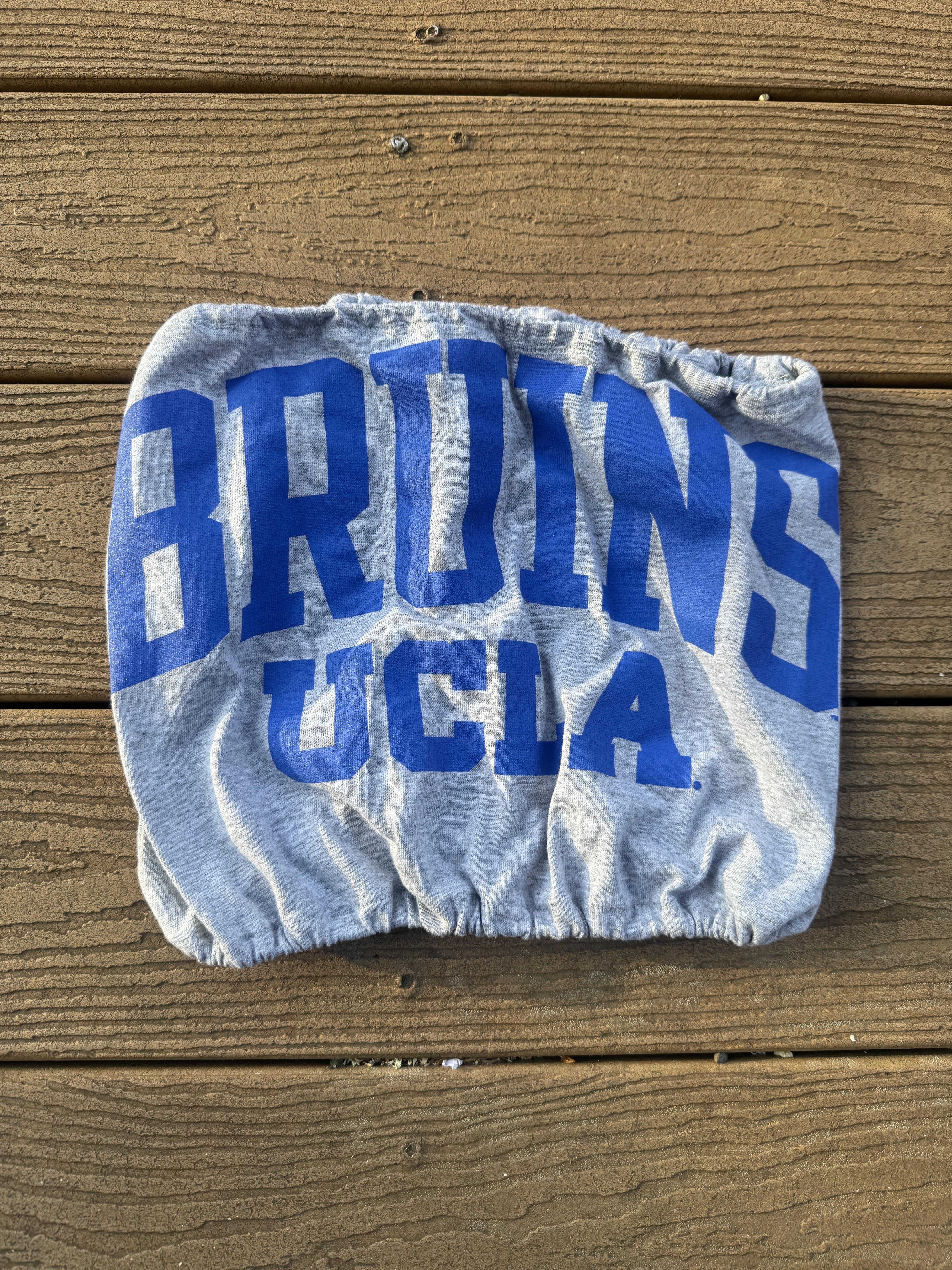 Bruins UCLA Vintage Reworked Gray Tube Top One Size