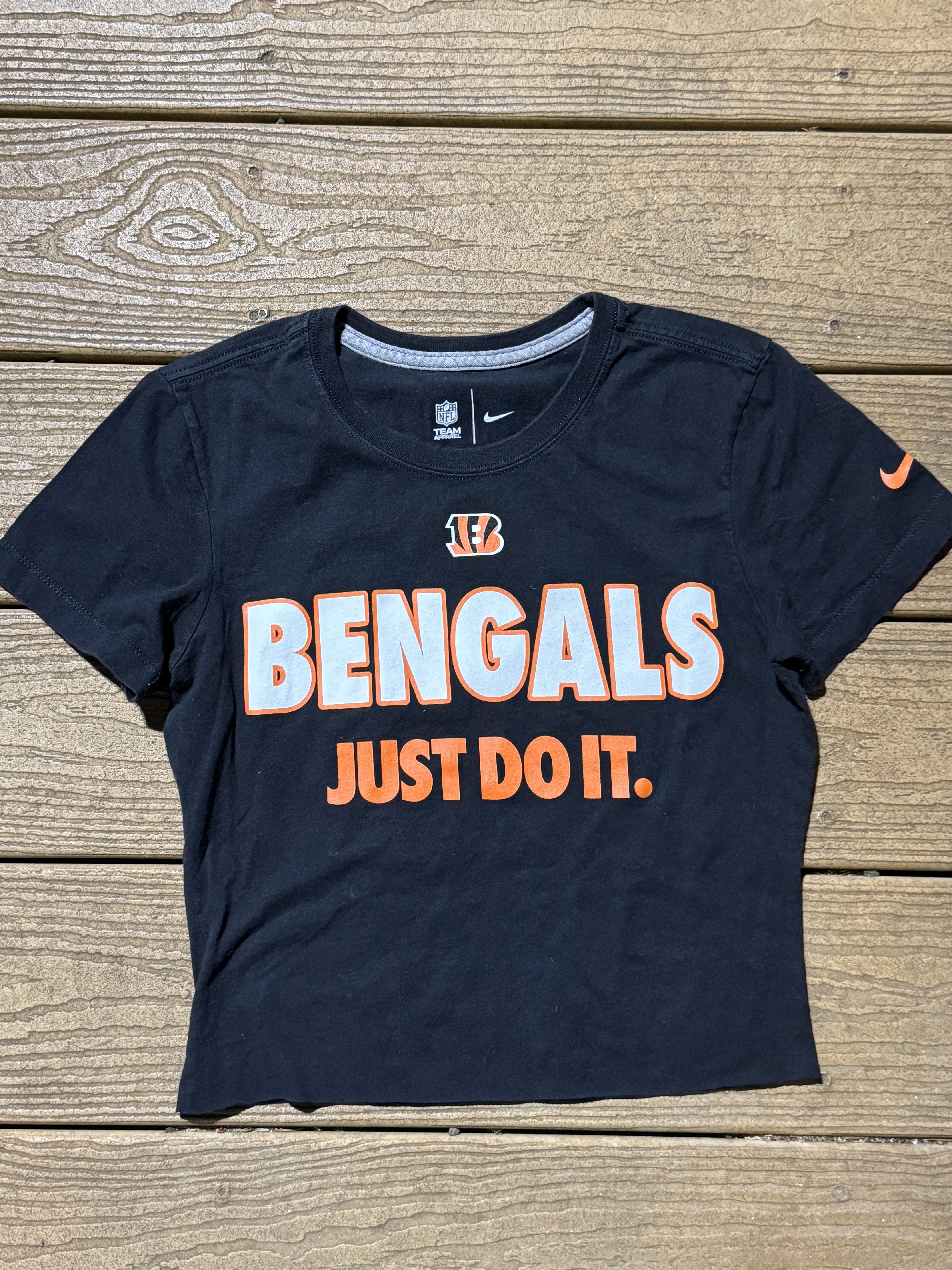Bengals Crop Tee Vintage NFL Small