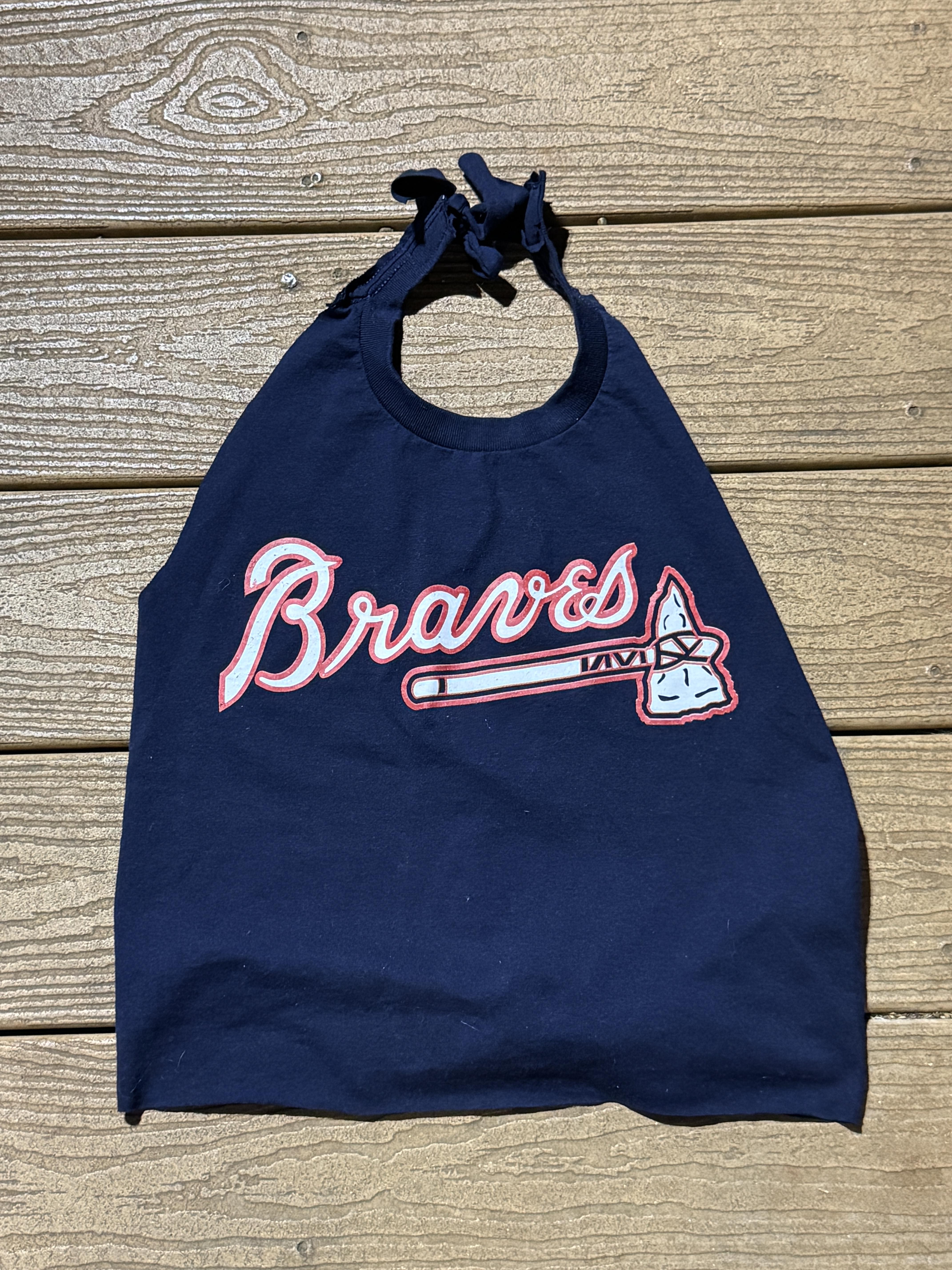 Atlanta Braves  Vintage Reworked Halter Top MLB One Size