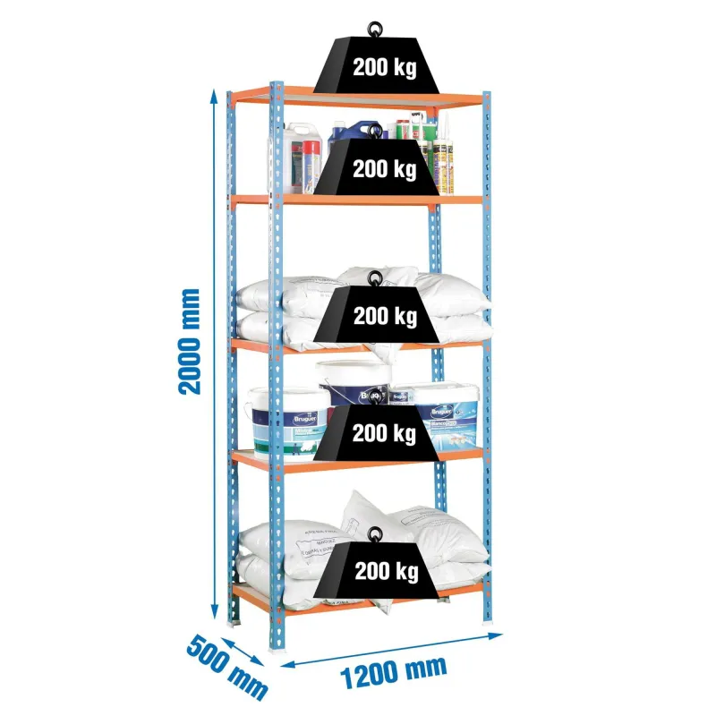 MADERCLICK MEGAPLUS 5/500 AZUL/NARANJA/MADERA