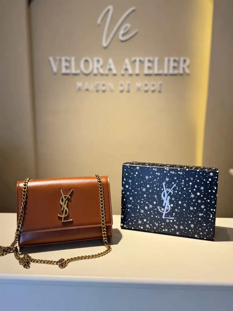 YSL Sunset Super Master Camel Bag with Package 