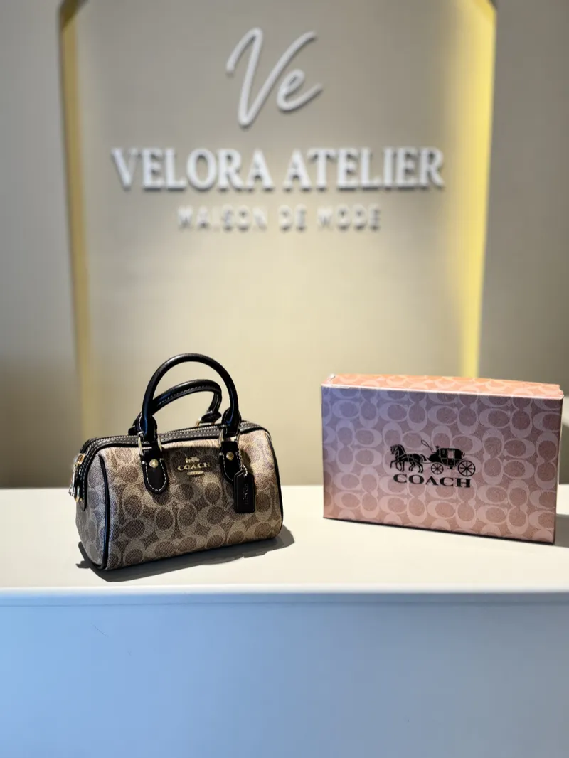 Coach Speedy Super Master with Package Biege & Brown 