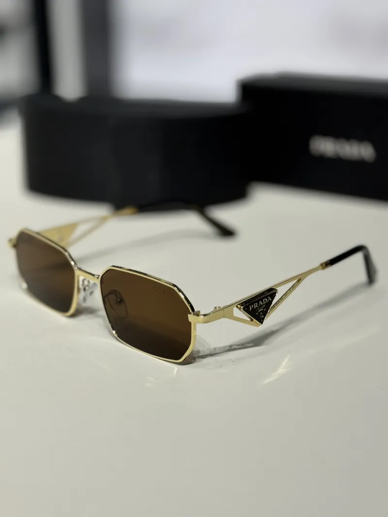 Prada Super Master Sunglasses (Gold & Brown) 