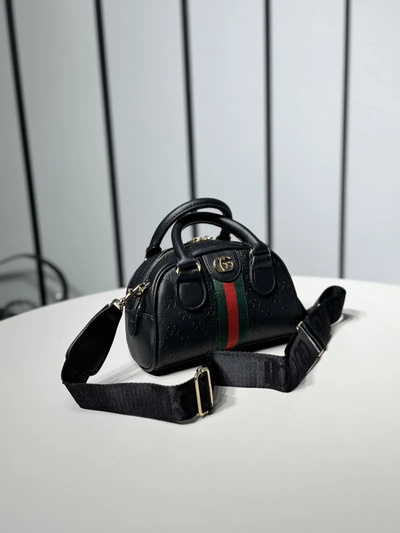 Gucci Supreme Textured Dollar Calfskin Black